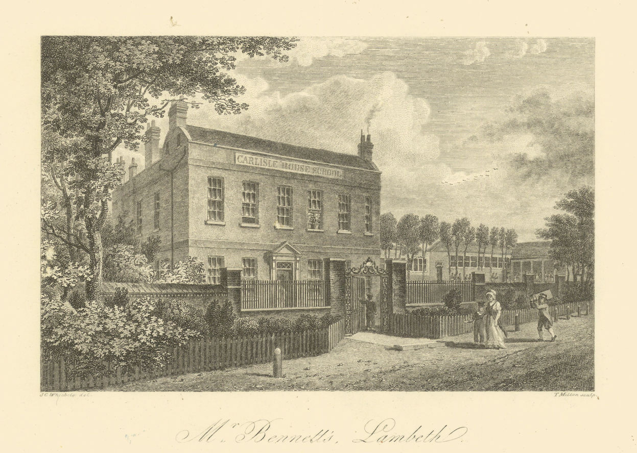Mr. Bennett's, Lambeth. Carlisle House Boarding School, Carlisle Lane 1827