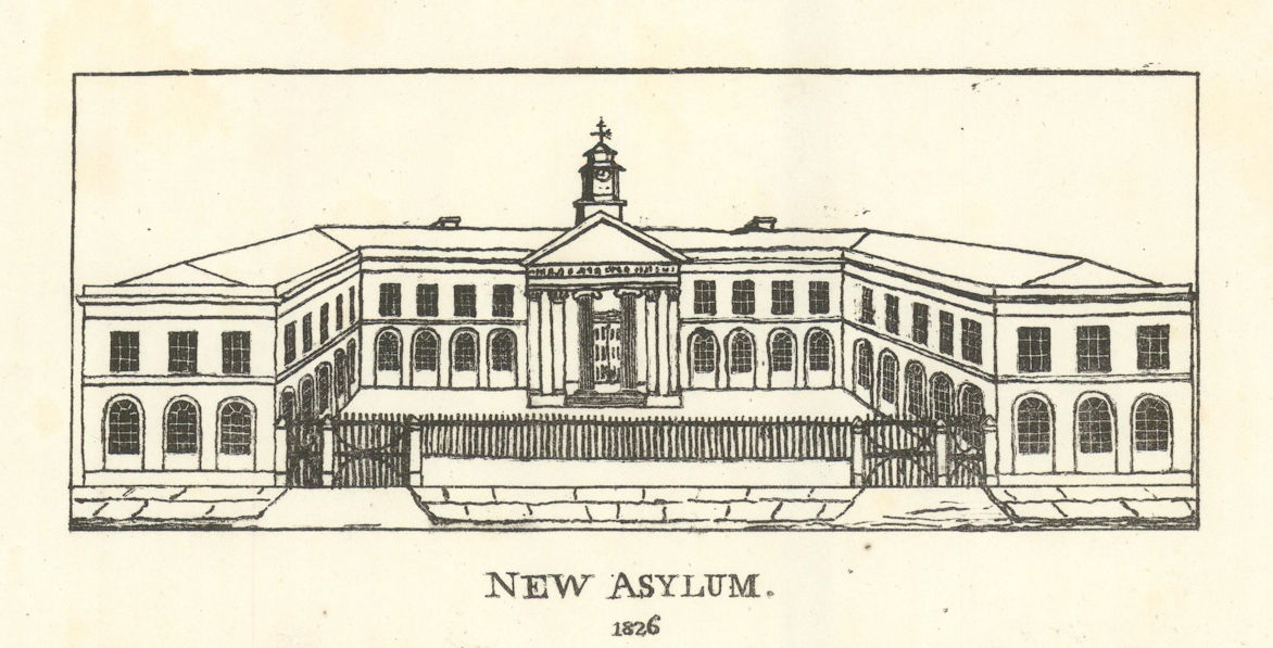 New Asylum for Female Orphans 1826, South Lambeth. Now Christ Church 1827