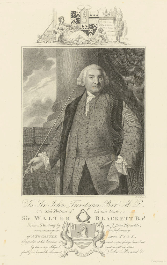 Sir Walter Blackett, Newcastle upon Tyne MP & Mayor. After Joshua Reynolds 1789