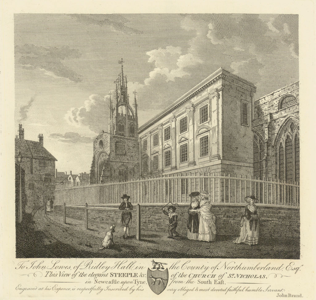 The Church of St. Nicholas, Newcastle upon Tyne, from the South East 1789