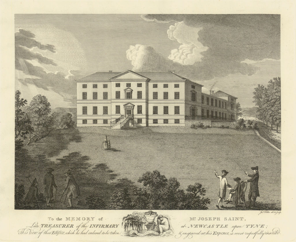 Newcastle upon Tyne Infirmary, Forth Banks. Now Royal Victoria Infirmary 1789