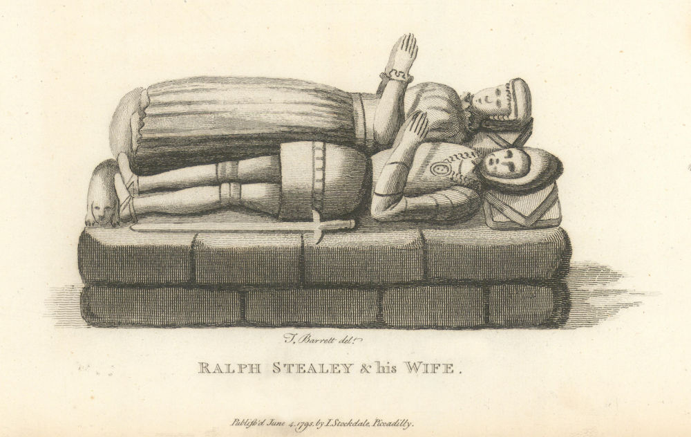 Sir Ralph Staley, lord of the Manor of Stalybridge. Mottram church. Aikin 1795