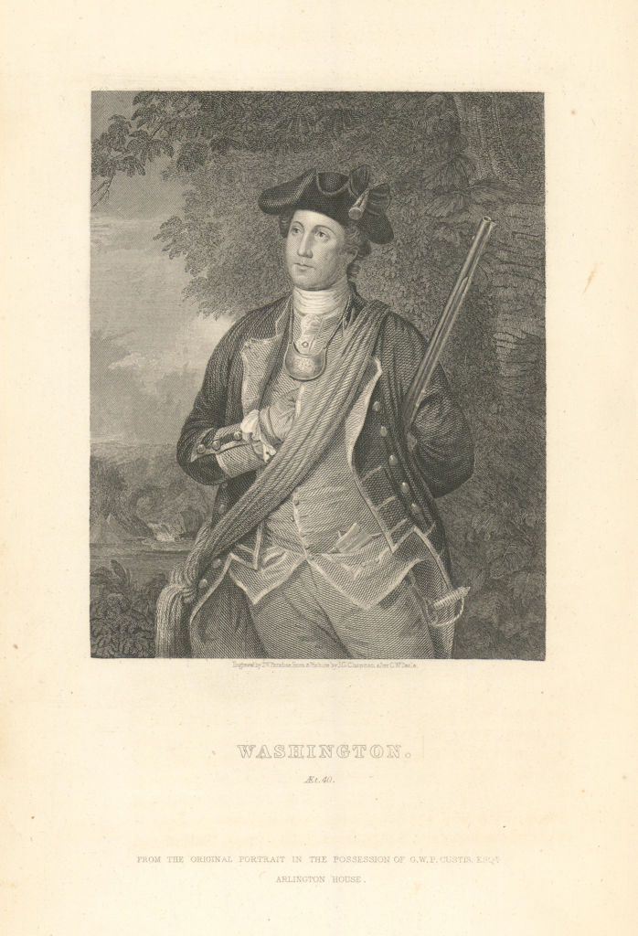 Associate Product George Washington by John Gadsby Chapman after Charles Willson Peale 1843