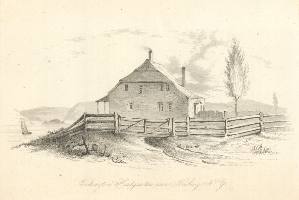 Washington's Headquarters / Hasbrouck House, Newburgh, New York, 1843 print