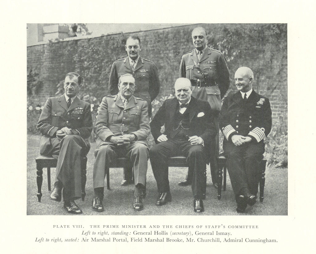 Associate Product Churchill Chiefs of Staff's Committee Hollis Ismay Portal Brooke Cunningham 1956