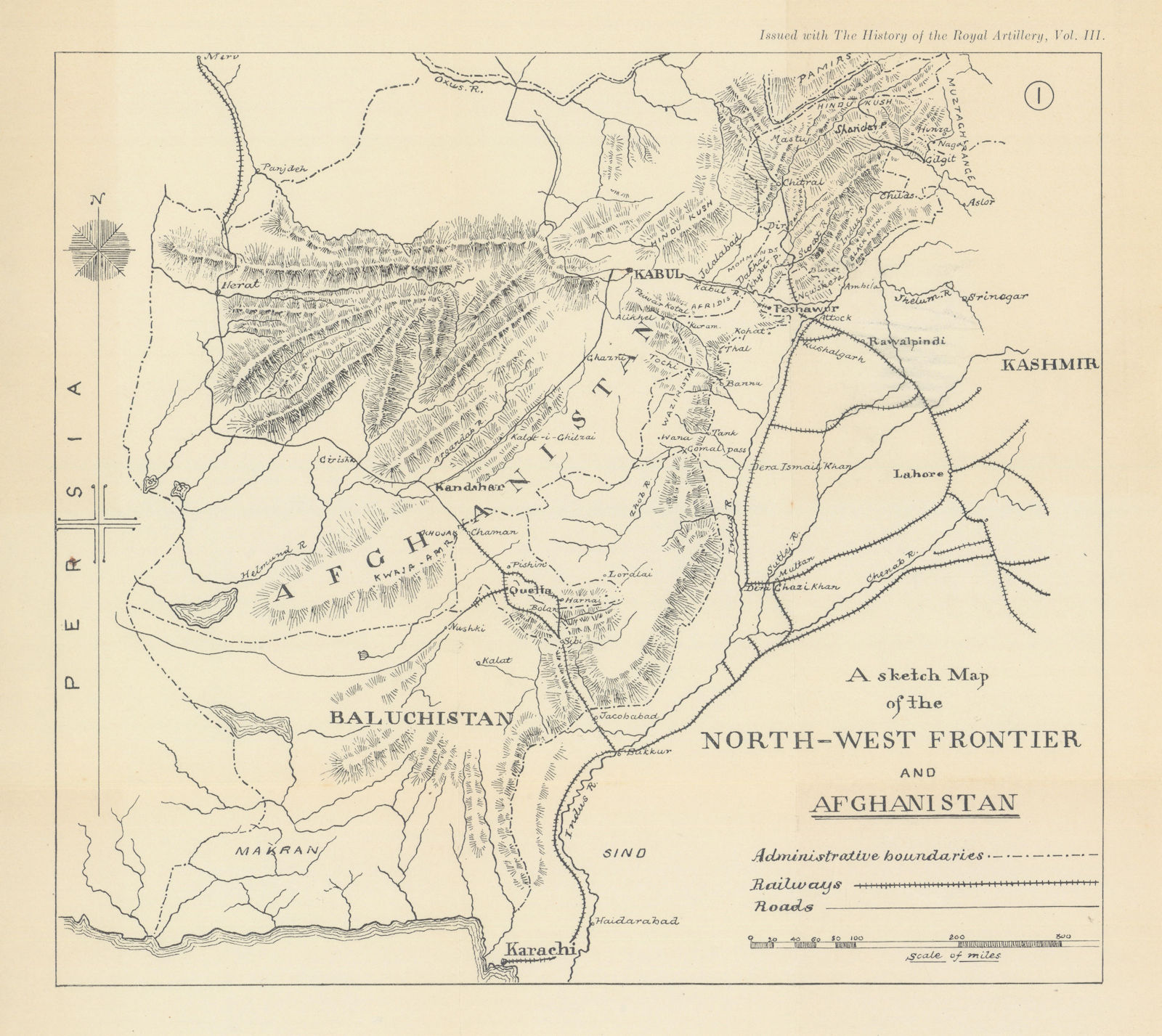 North-West Frontier & Afghanistan. 2nd Anglo-Afghan War (1878–1880) 1937 map