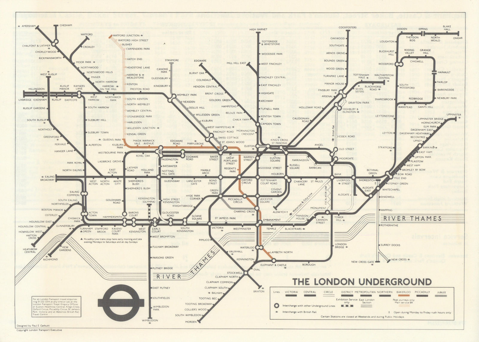 London Underground tube map. Opening of Jubilee Line. GARBUTT. 1 May 1979