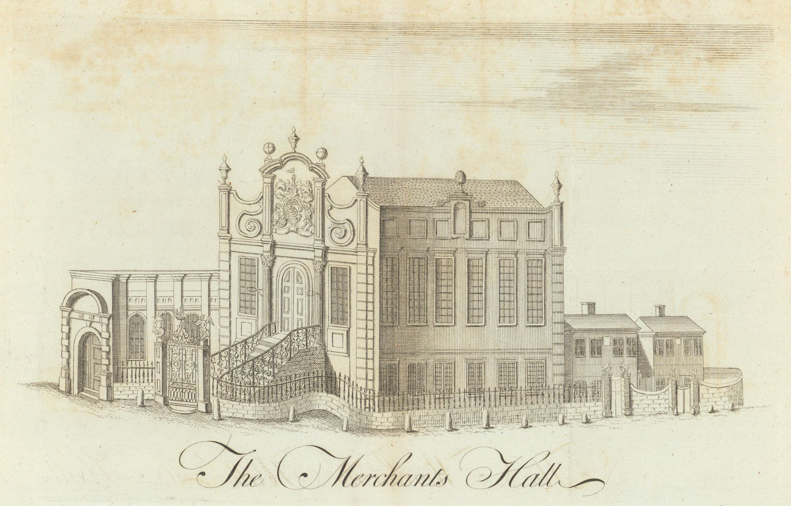 Merchant's Hall, Bristol. Pulled down 1783. Society of Merchant Venturers 1789