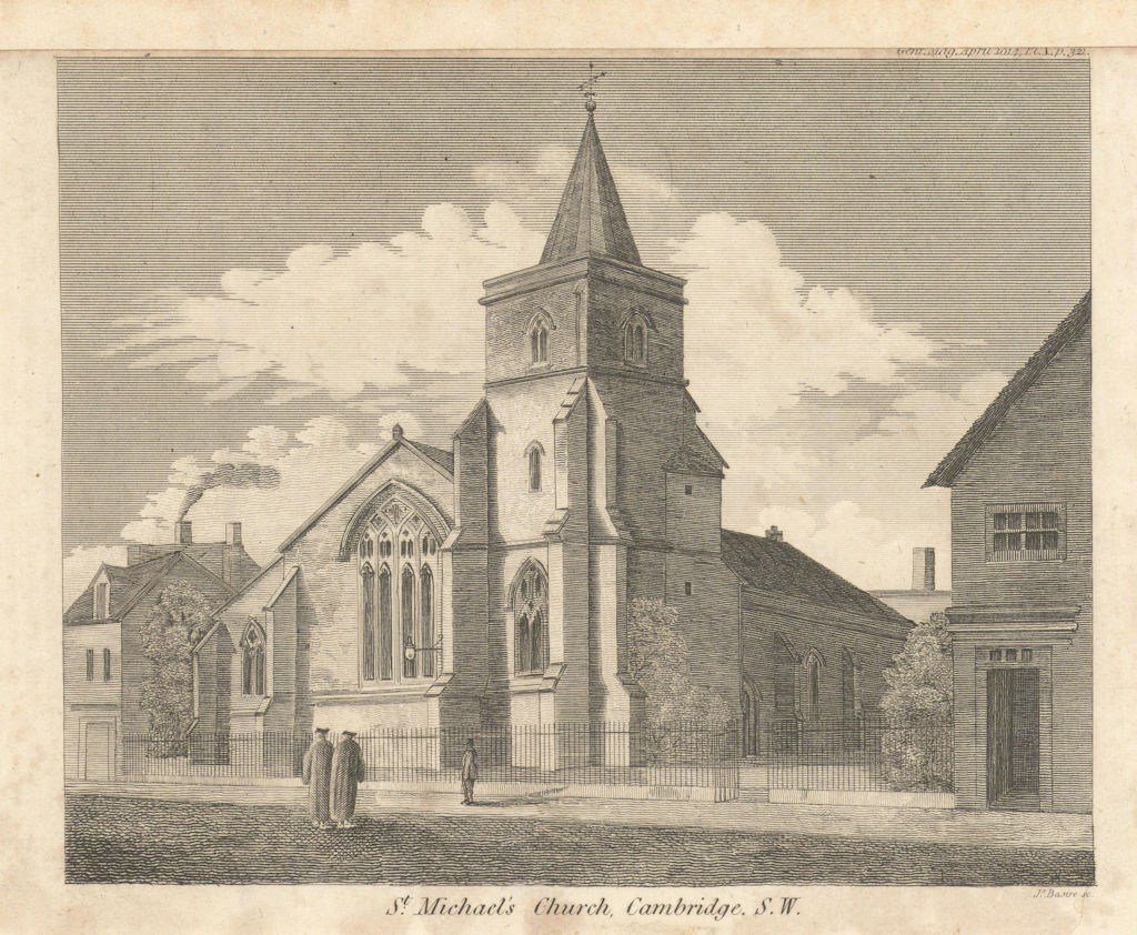 St Michael’s Church, Trinity Street, Cambridge. Gentleman's Magazine 1814