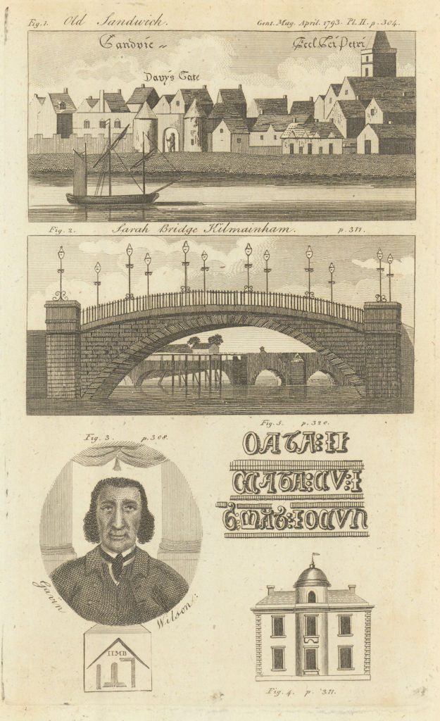 Sandwich, Kent. Sarah (now Island) Bridge, Dublin. Armagh Observatory 1793