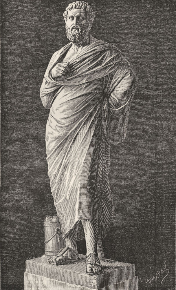 Associate Product ROME. Sophocles 1872 old antique vintage print picture