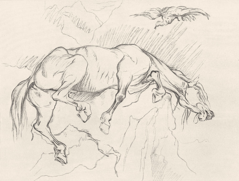 HORSES. Example 8-Landseer c1880 old antique vintage print picture