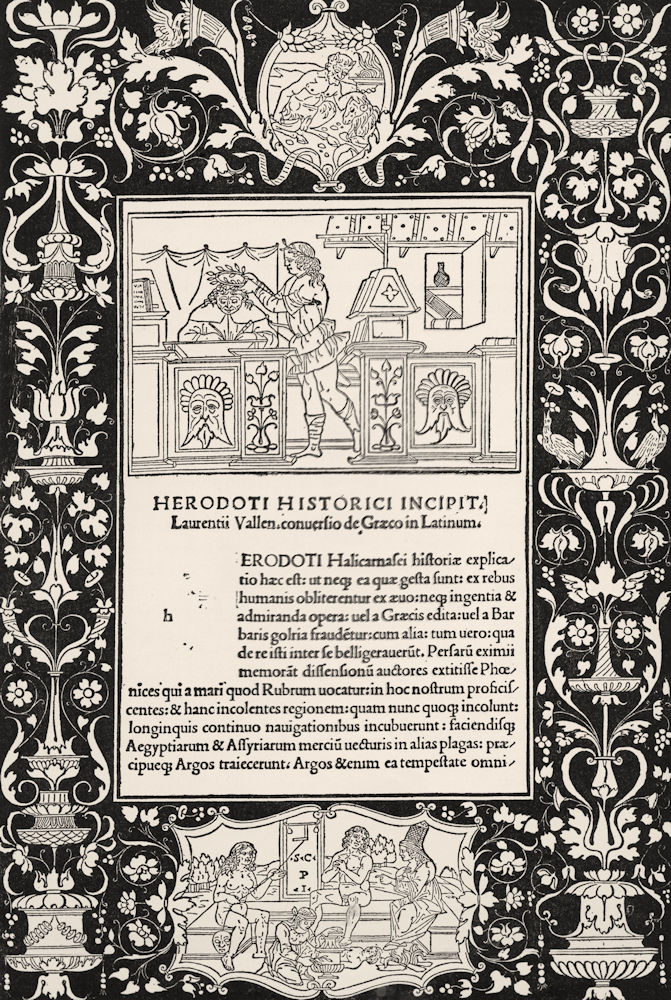VENICE. Herodotus, Giovanni & Gregorio de' Gregorii 1880 old antique print
