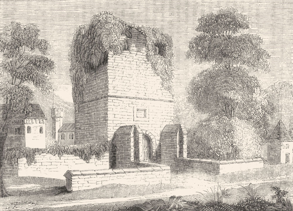KENT. Remains of Upnor Castle, temp Eliz 1845 old antique print picture
