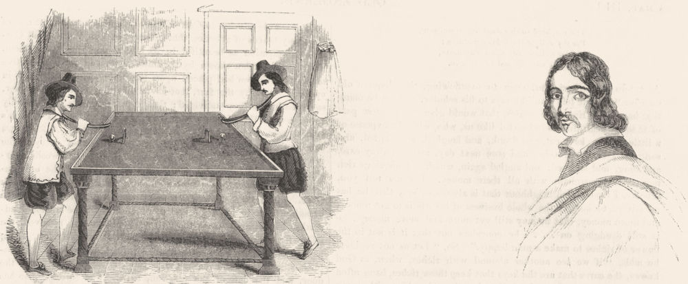 Associate Product BILLIARDS. in 1710, Francis Moore 1657 1845 old antique vintage print picture