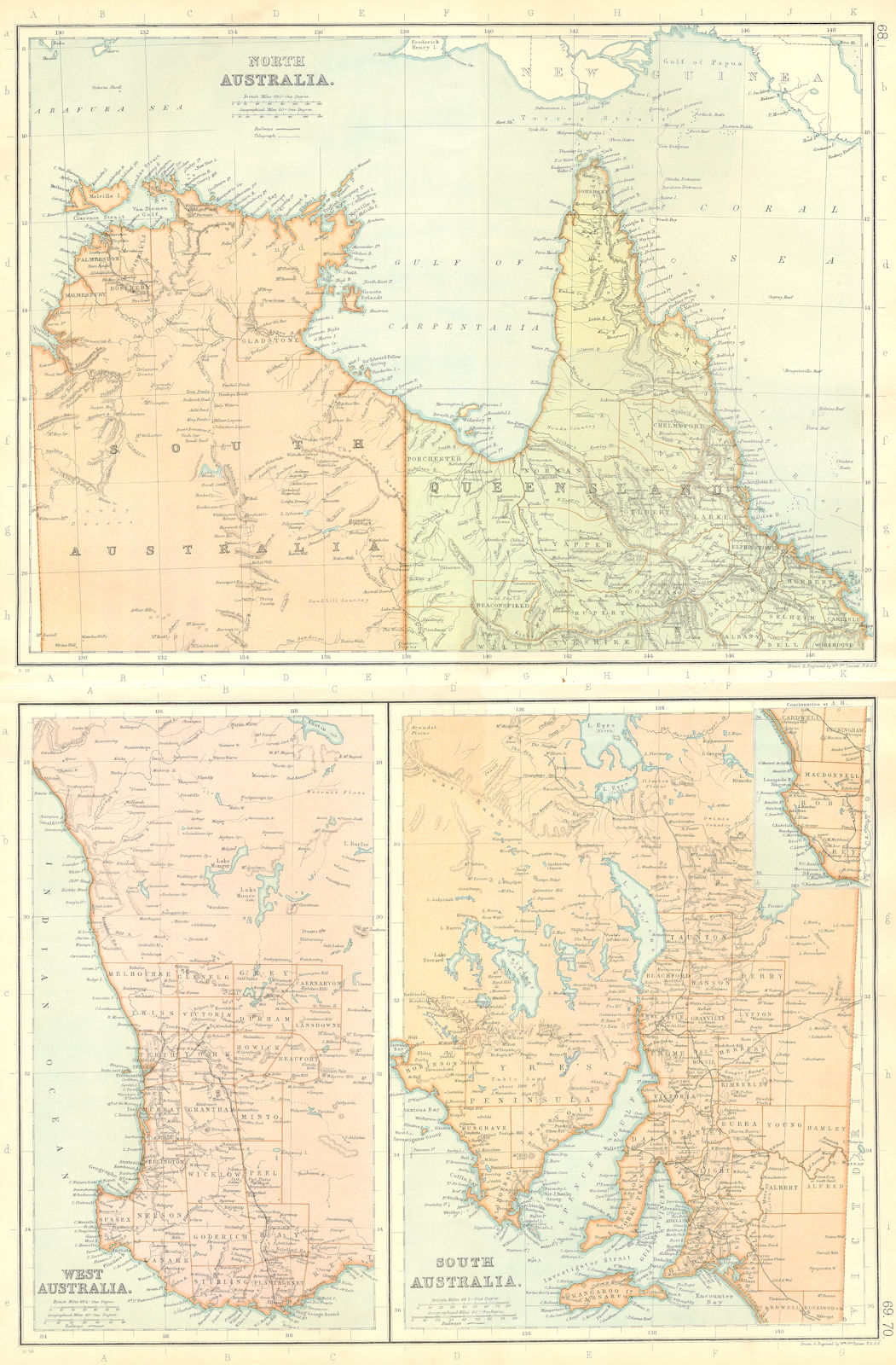 NORTH AUSTRALIA. Queensland. Cape York. Gulf of Carpentaria. BLACKIE 1893 map
