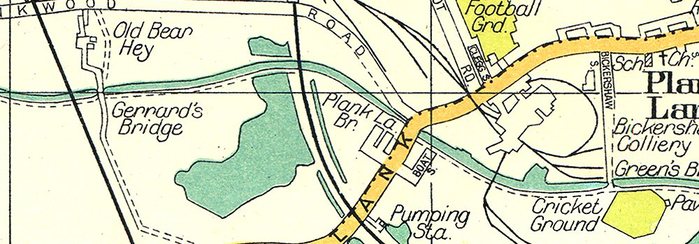 LANCS Leigh Plank Lane Aspull Common Lowton St Mary S Bickershaw 1935   P 7 003168c 