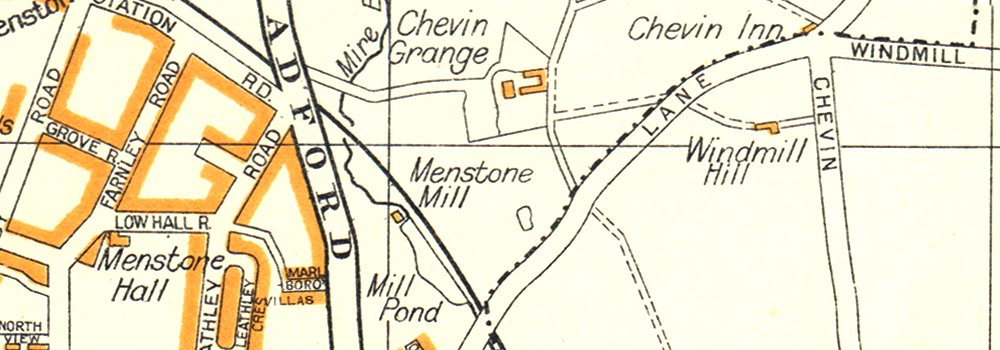 Otley Guisley & Menston Yorkshire 1938 Map 11 