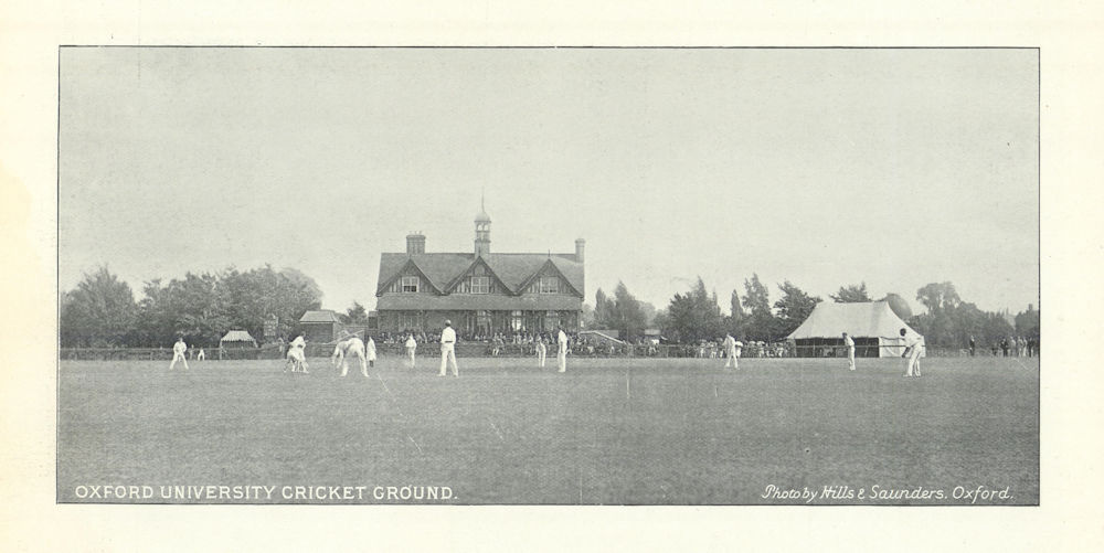 Associate Product Oxford University Cricket Ground, University Parks 1895 old antique print