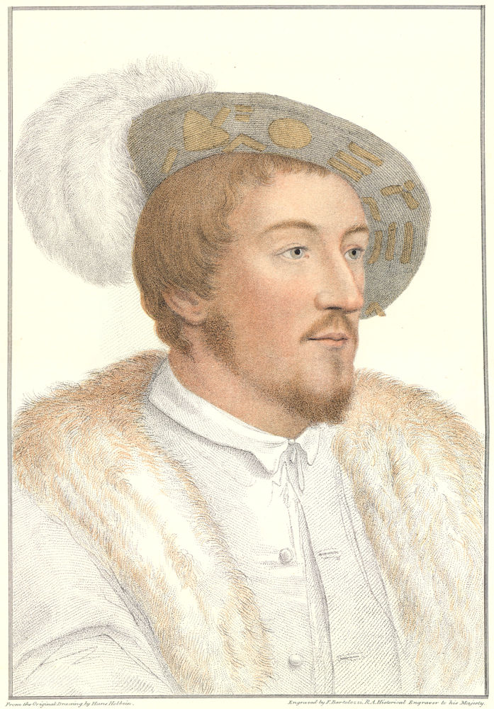 An unknown Knight from the court of Henry VIII by Bartolozzi after Holbein 1884