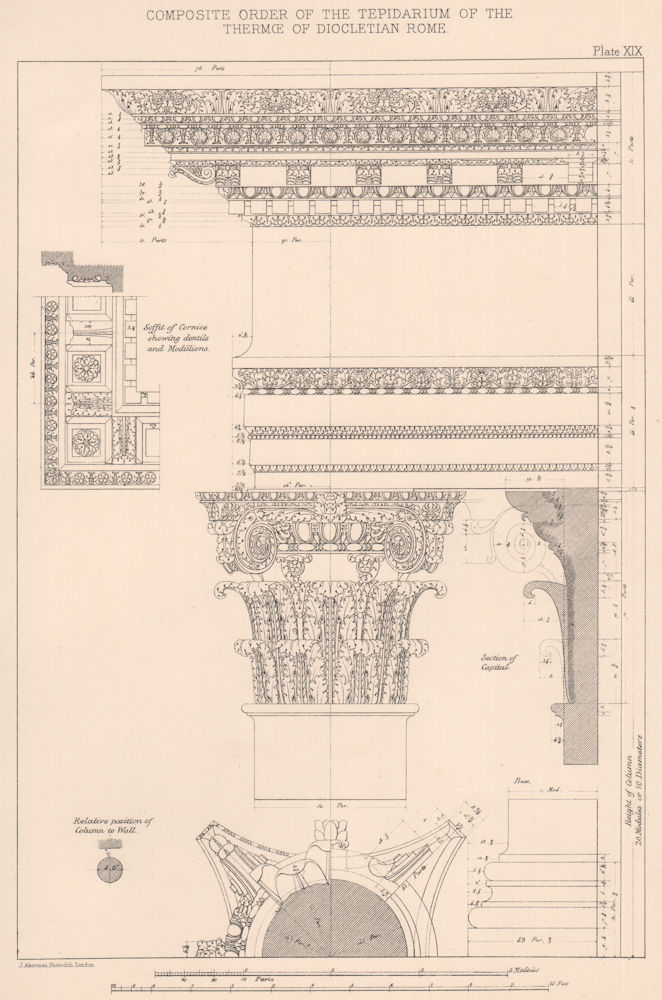 Associate Product ARCHITECTURE. Composite order Tepidarium of the Thermae of Diocletian Rome 1902