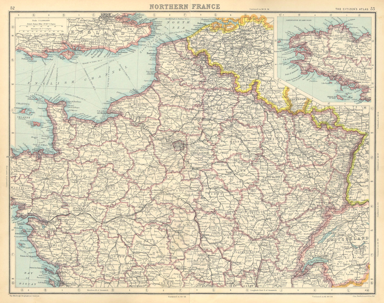 NORTHERN FRANCE. Saar Basin Territory under League of Nations mandate 1924 map