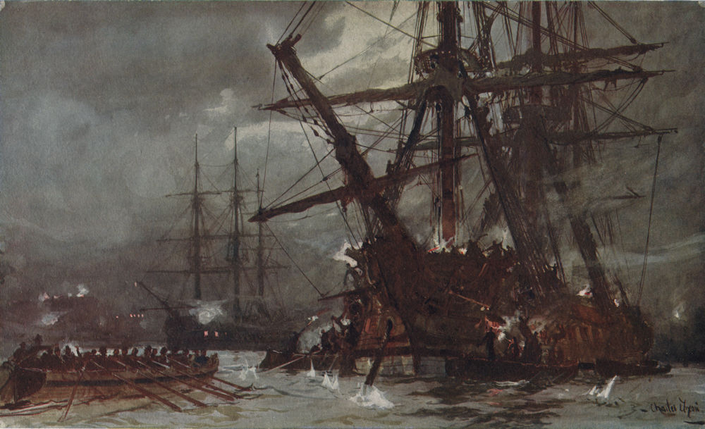 ROYAL NAVY. Cutting out of the "Hermione" (Retribution) Frigate, 1799 1901