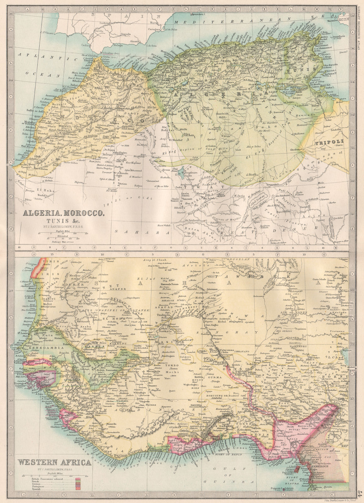 Associate Product NORTH & WEST AFRICA. Gold Coast (Ghana) Slave Coast. Tribal names 1890 map