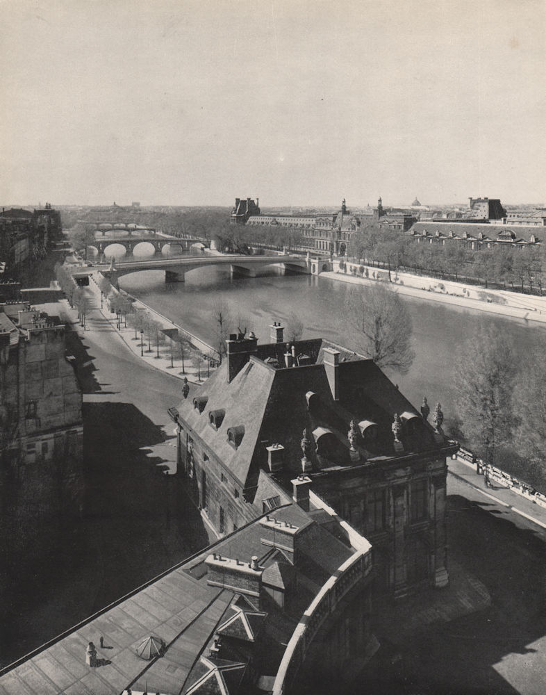 PARIS SEINE BRIDGES. Pont du Carrousel Royal de La Concorde. René-Jacques 1947