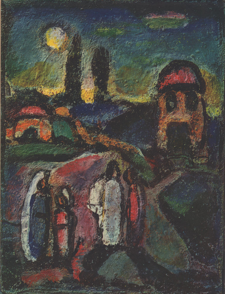 GEORGES ROUAULT. "Pastorale Chretienne". Litho Stella Vespertina portfolio 1947