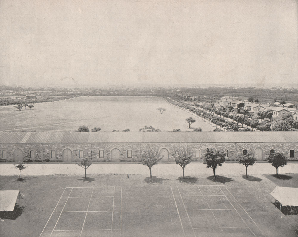 The parade ground, Fort Sam Houston, San Antonio, Texas. Tennis courts 1895