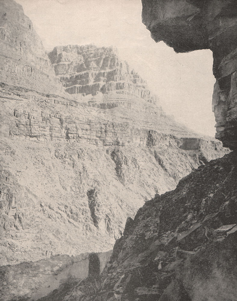 The Grand Canyon of the Colorado River, Arizona 1895 old antique print picture