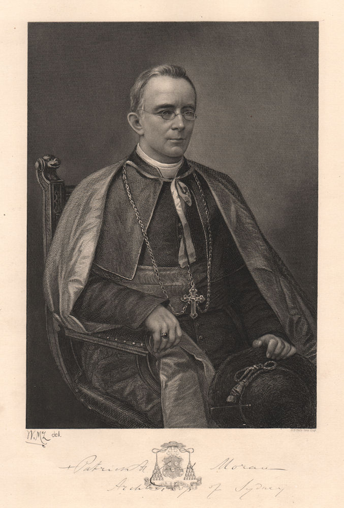Associate Product Patrick Francis Moran, Archbishop of Sydney. New South Wales. Australia 1888