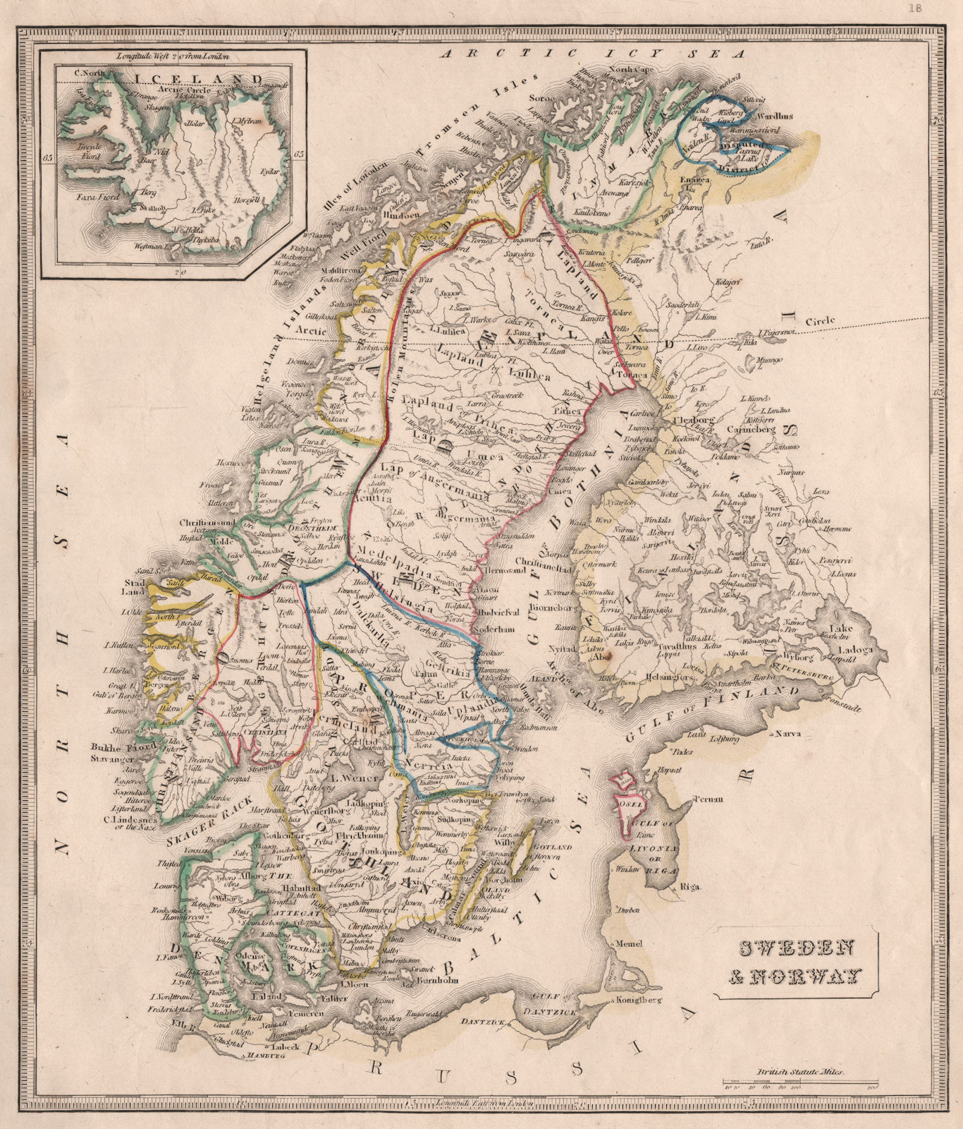 SCANDINAVIA. Denmark Norway. Sweden includes Saaremaa/Osel. JOHNSON 1850 map