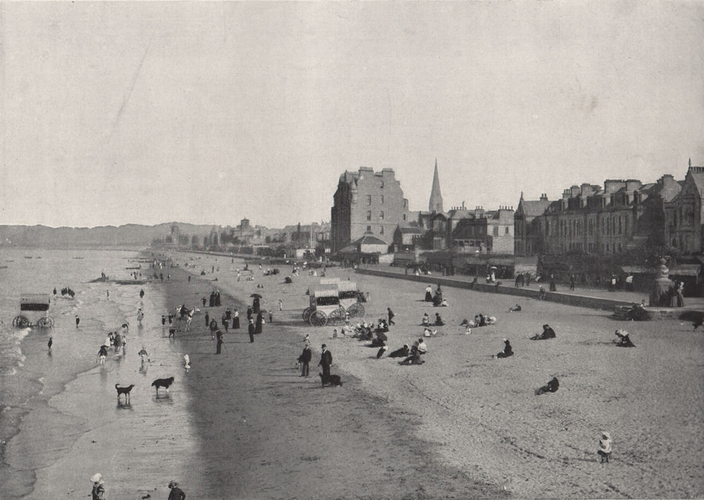 Associate Product PORTOBELLO. The beach. Scotland 1895 old antique vintage print picture