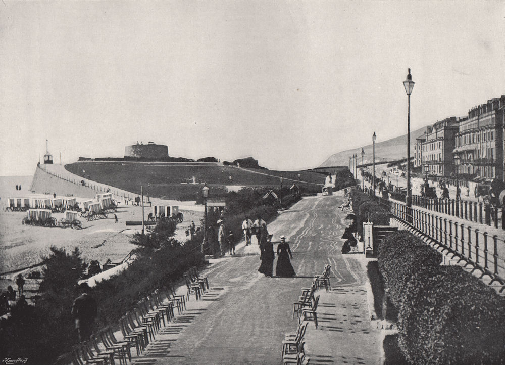 Associate Product EASTBOURNE. Part of the Promenade, showing Wish Tower. Sussex 1895 old print