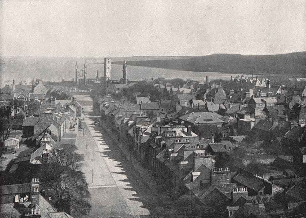 Associate Product ST. ANDREWS. View of the town from College Church Tower. Scotland 1895 print