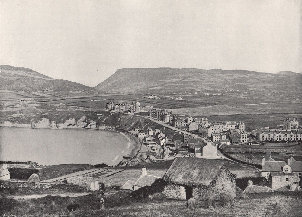 PORT ERIN. Panoramic view of the town and its vicinity. Isle of Man 1895 print