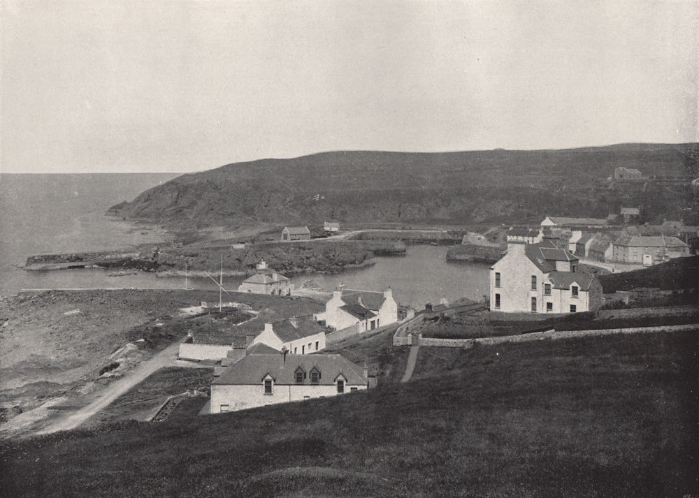 Associate Product PORTPATRICK. The harbour. Scotland 1895 old antique vintage print picture