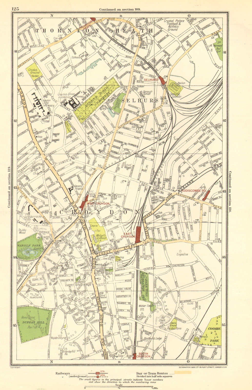 CROYDON. Selhurst, Thornton Heath,Addiscombe Road,Wandle Park, Duppas ...