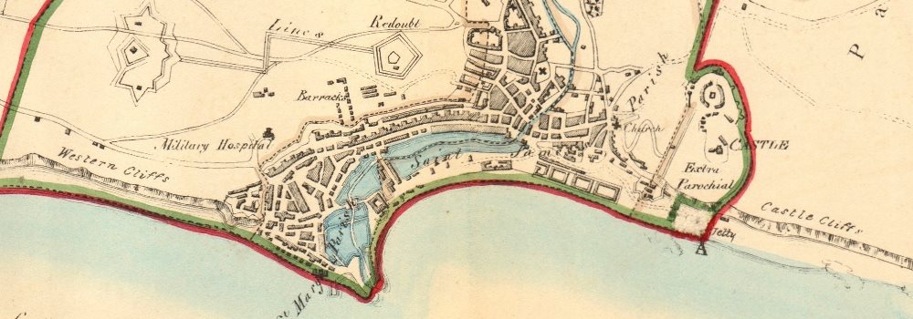 DOVER borough/town plan for the REFORM ACT. Kent. DAWSON 1832 old ...