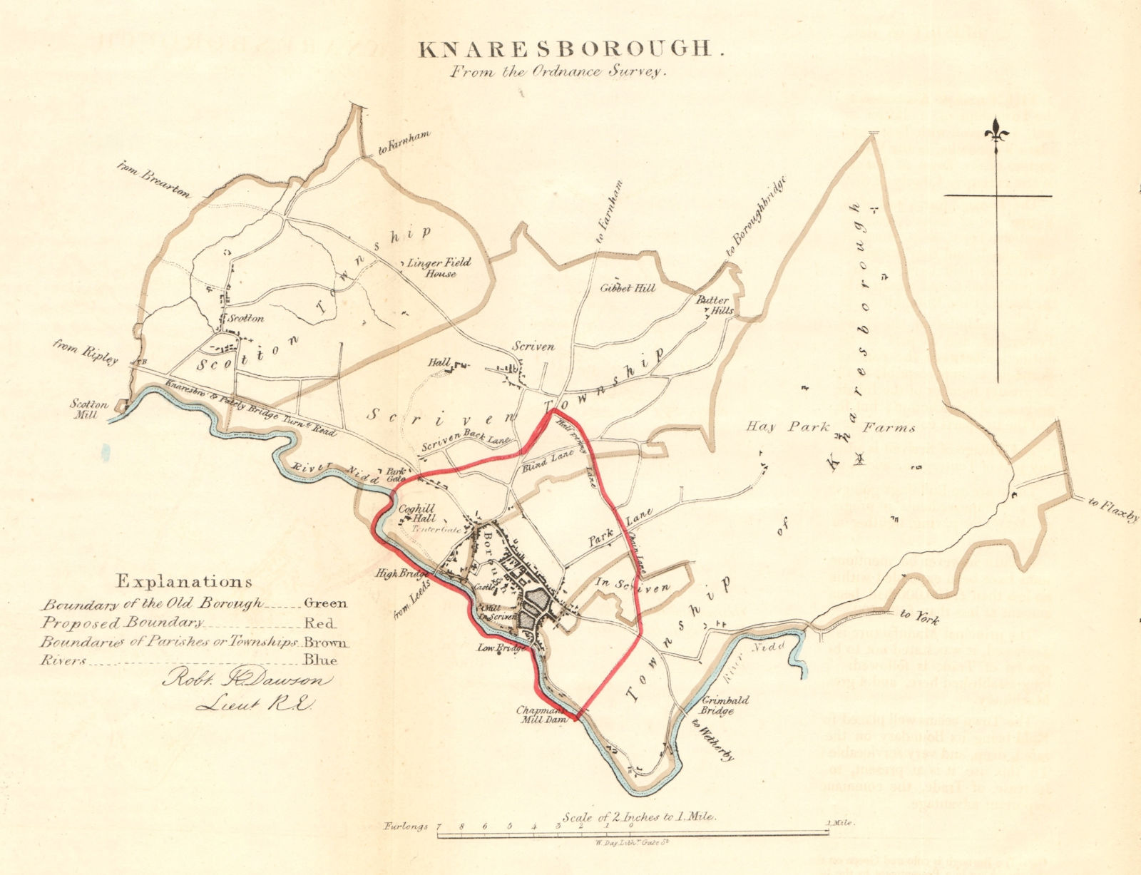 Details about  / Georgian Parliament Borough Map of Pontefract Robert Dawson 1831 Yorkshire
