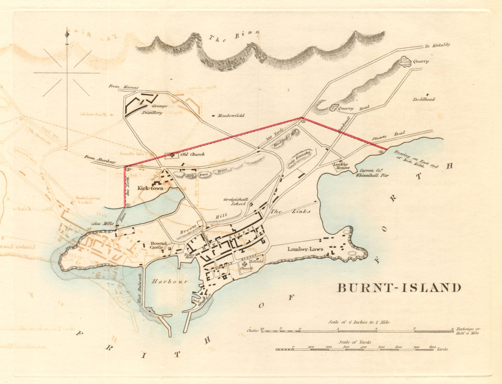 Associate Product BURNTISLAND borough/town plan for the REFORM ACT. Scotland 1832 old map