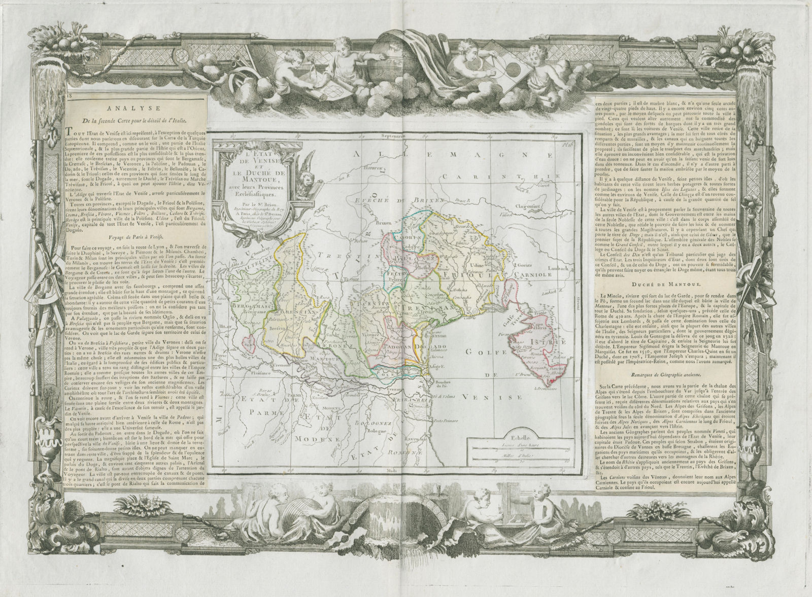 Associate Product "L'Etat de Venise et Le Duché de Mantoue". Venice. DESNOS/DE LA TOUR 1771 map