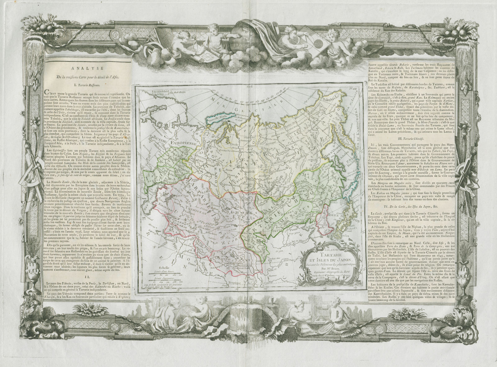 "Grande Tartarie et Isles du Japon". Tartary & Japan. DESNOS/DE LA TOUR 1771 map