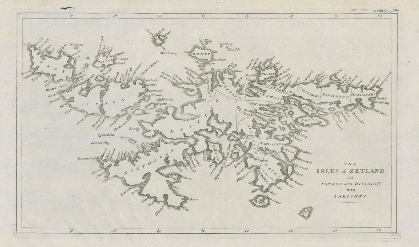 "The Isles of Zetland…". Shetland Islands by John CARY. Scotland 1789 old map