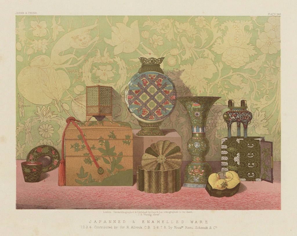INTERNATIONAL EXHIBITION. Japanned/enamelled ware. Allcock. Remi Schmidt 1862