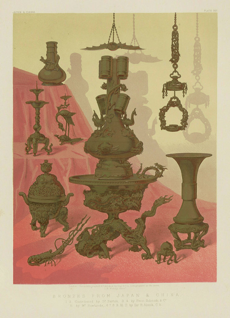 INTERNATIONAL EXHIBITION. Bronzes Japan China Barton Remi Schmidt 1862 print