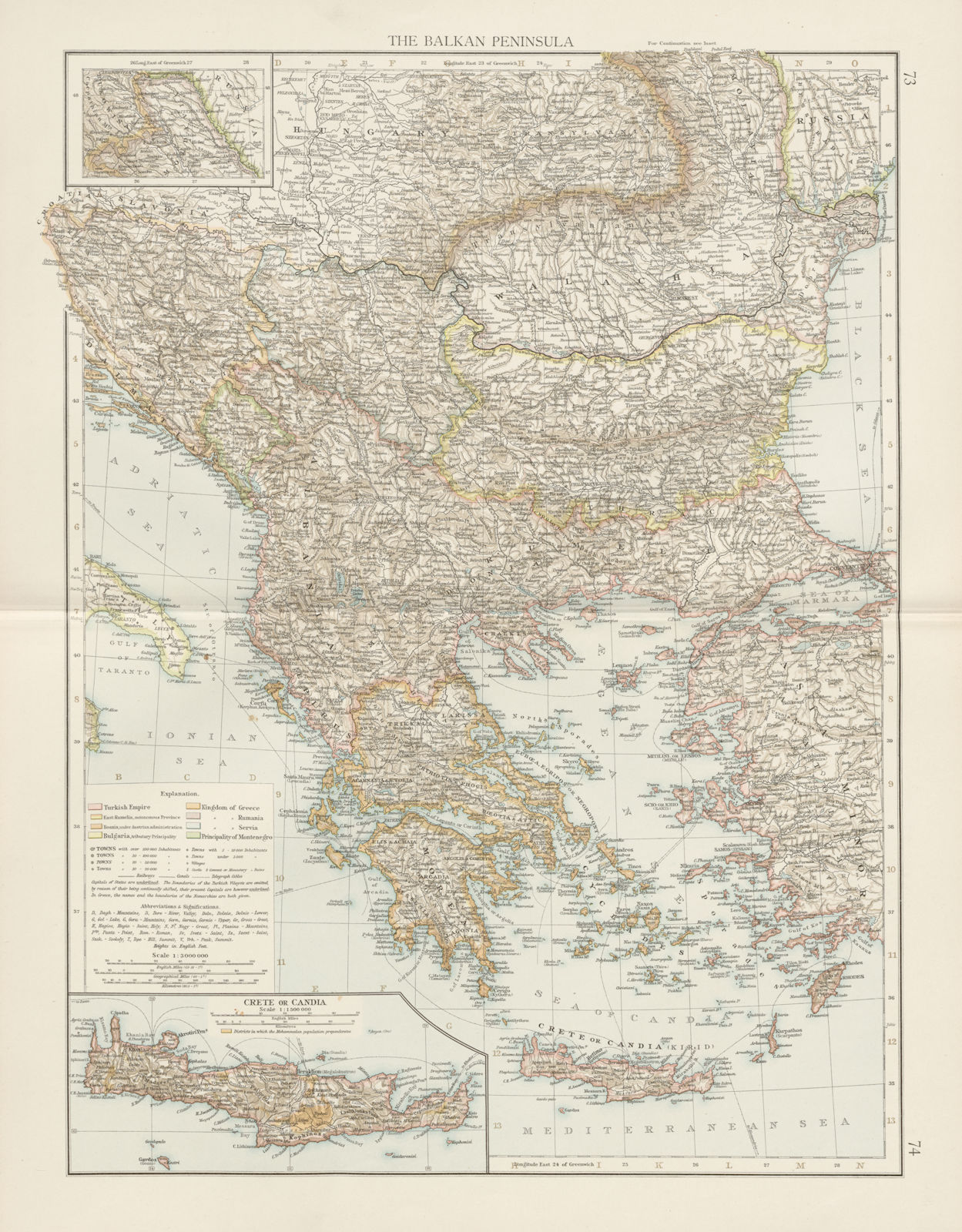 Associate Product Balkan Peninsula. Turkish Empire. East Rumelia Greece Servia. THE TIMES 1900 map