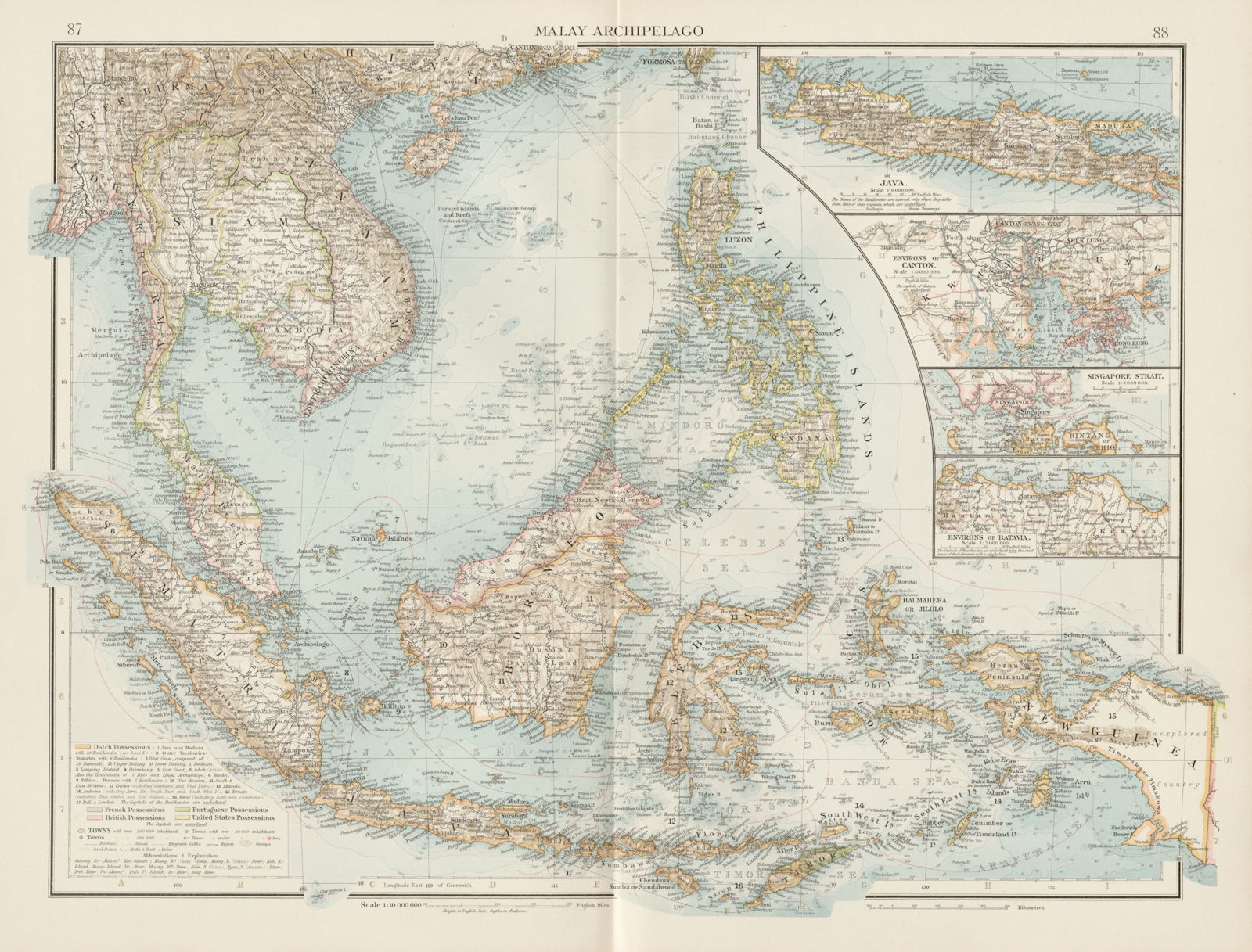 Associate Product Malay Archipelago. Dutch East Indies Philippines Indochina Java. TIMES 1900 map